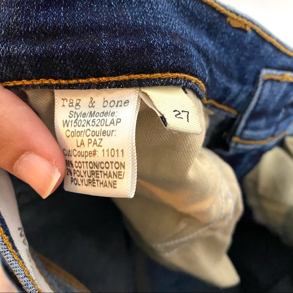 Rag & Bone Jean The SKINNY Jeans in LA PAZ Size 27 - Picture 10 of 10
